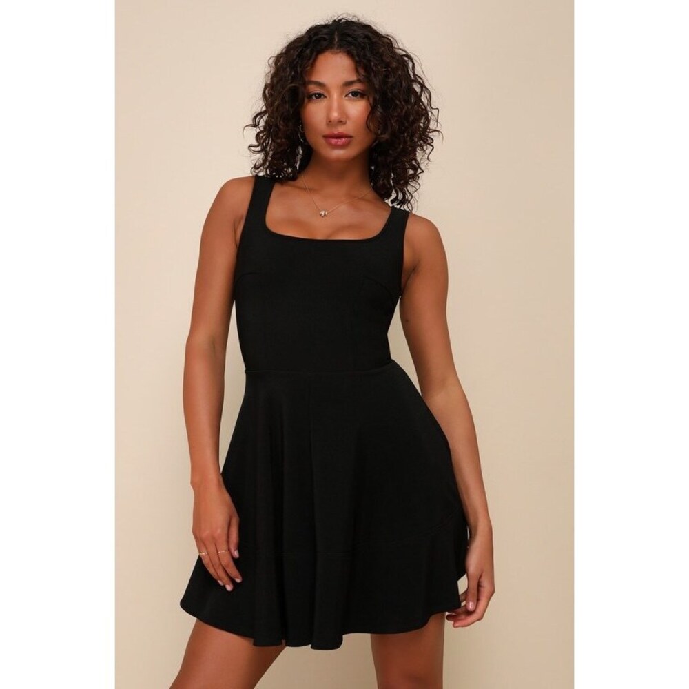 Lulus Home Before Daylight Black Dress - Size S